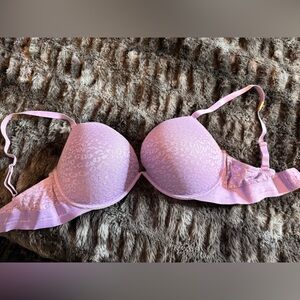 Victoria's Secret PINK Light Purple Lace Push-Up Bra
